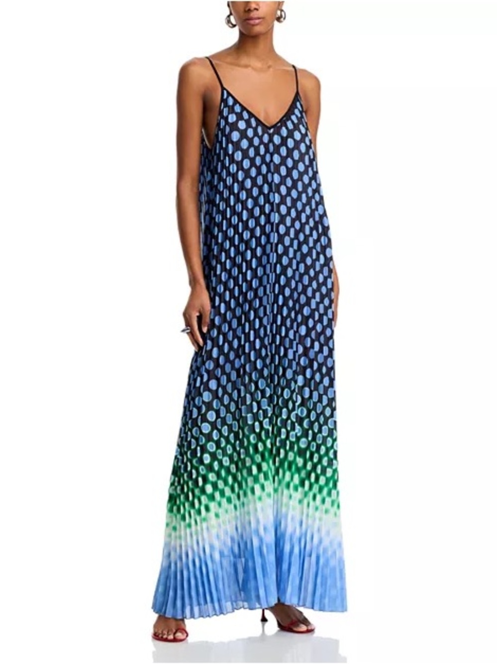 Essential Antwerp Hyacinth Pleated Maxi NWT